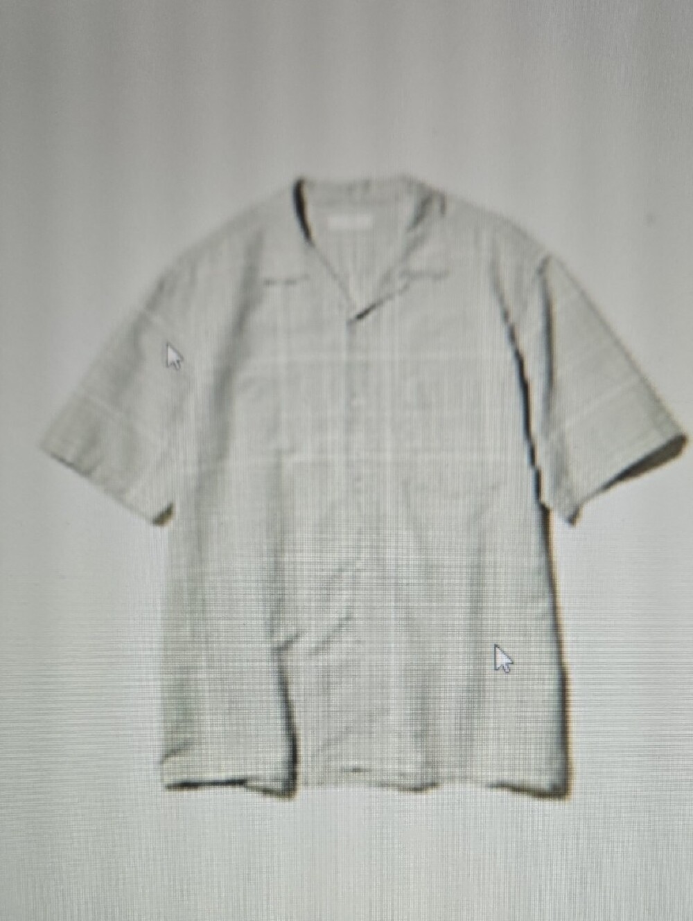 Uniqlo Men’s Short Sleeve Button-Down Shirt - Light Sage Green Stripe